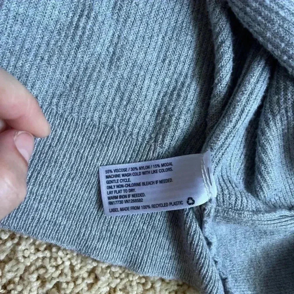 A New Day Grey Cardigan size L - Picture 3 of 6